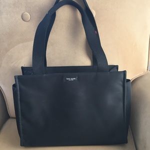 Kate Spade black nylon diaper bag